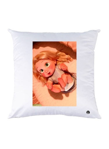 Printed Pillow polyester White 30x30cm