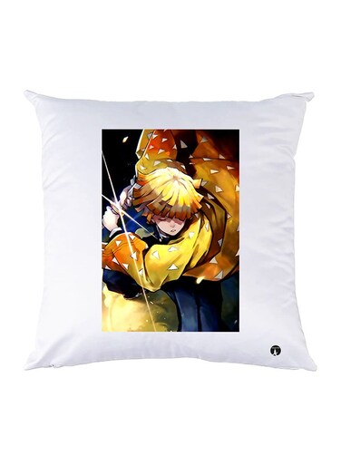 Printed Pillow polyester White 30x30cm