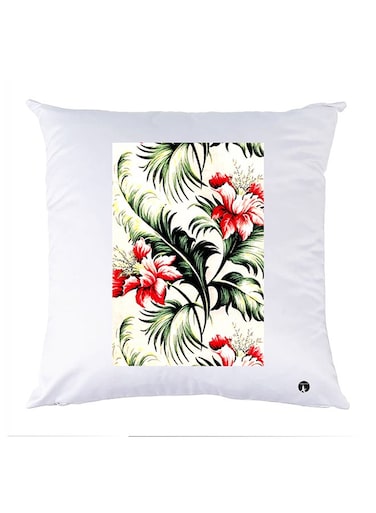 Printed Pillow Case polyester White 30x30cm