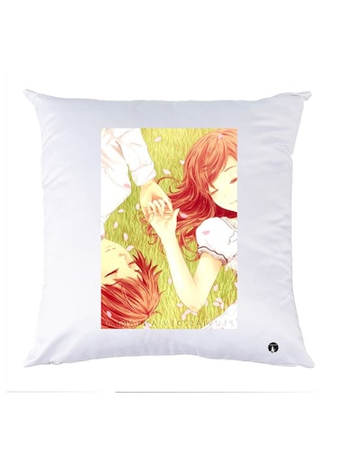 Printed Pillow Polyester White 30x30cm