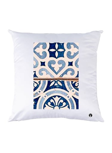 Printed Pillow Case polyester White 30x30cm