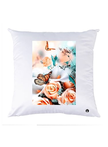 Printed Pillow Case polyester White 30x30cm