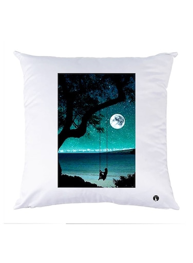 Printed Pillow polyester White 30x30cm