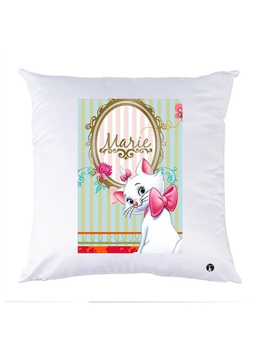 Printed Pillow Case polyester White 30x30cm