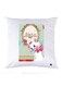 Printed Pillow Case polyester White 30x30cm