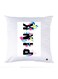 Printed Pillow polyester White 30x30cm