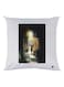 Girl Printed Decorative Throw Pillow White/Black/Beige 30x30cm