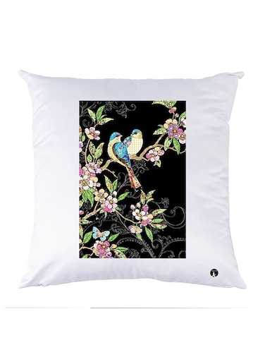 Printed Pillow polyester White 30x30cm