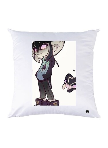 Printed Pillow Case polyester White 30x30cm