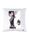 Printed Pillow Case polyester White 30x30cm