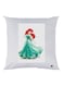 Disney Princess Printed Throw Pillow White/Green/Red 30x30cm