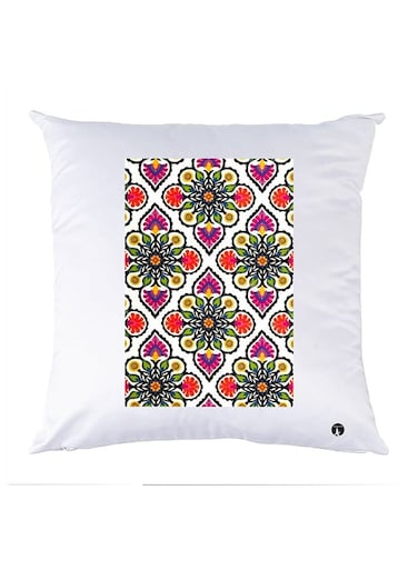Printed Pillow Case Polyester White 30x30cm