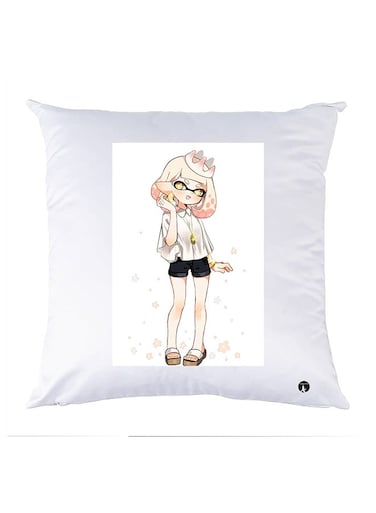 Printed Pillow polyester White 30x30cm