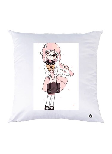 Printed Pillow polyester White 30x30cm