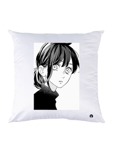 Printed Pillow Case polyester White 30x30cm