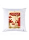 Printed Pillow Case polyester White 30x30cm