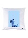 Printed Pillow Case polyester White 30x30cm