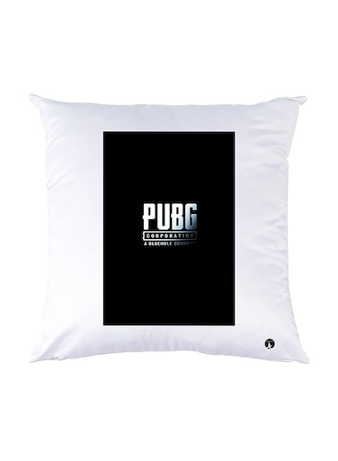 Printed Pillow White 30x30cm