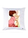 Printed Pillow Case polyester White 30x30cm