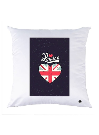 Printed Pillow Case polyester White 30x30cm