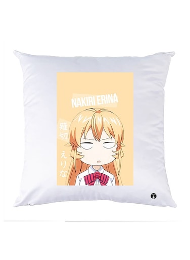 Printed Pillow Case polyester White 30x30cm