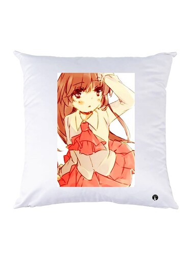 Printed Pillow Case polyester White 30x30cm