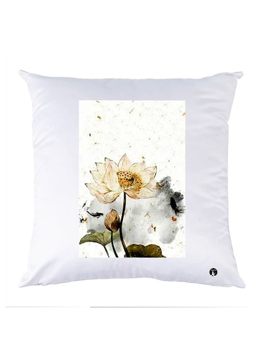 Printed Pillow Case polyester White 30x30cm