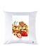 Printed Pillow Case polyester White 30x30cm