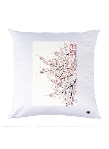 Printed Pillow Case polyester White 30x30cm