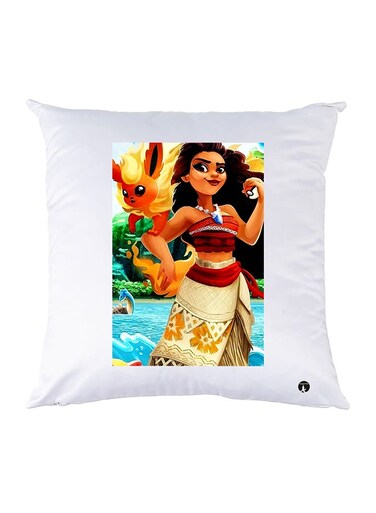 Printed Pillow Case polyester White 30x30cm