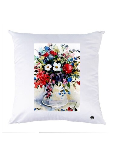 Printed Decorative Pillow Multicolour 30x30cm
