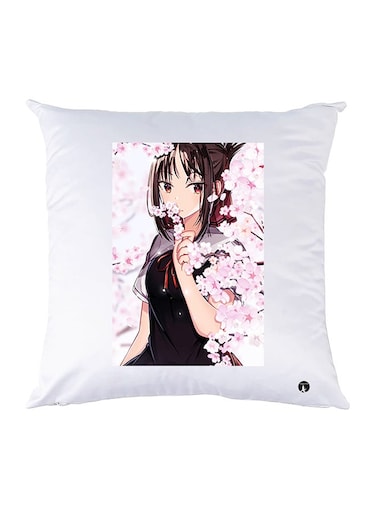 Printed Pillow polyester White 30x30cm
