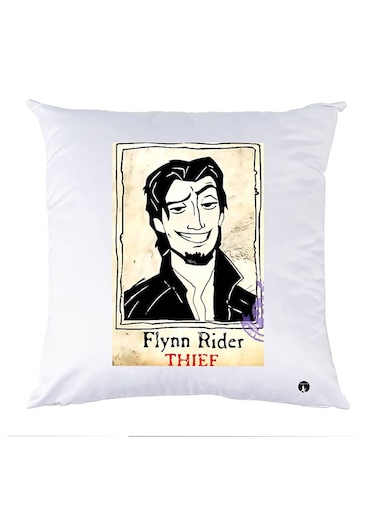 Printed Pillow Case polyester White 30x30cm