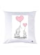 Printed Pillow polyester White/Pink 30x30cm