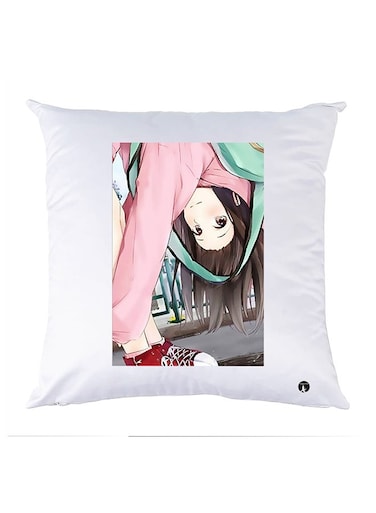 Printed Pillow Polyester White 30x30cm