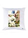 Printed Pillow Case polyester White 30x30cm