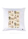 Printed Pillow Polyester White 30x30cm