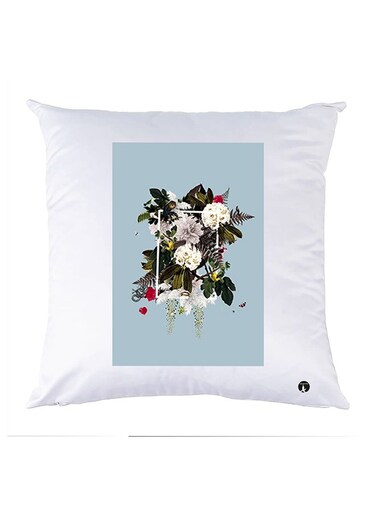 Printed Pillow polyester White 30x30cm