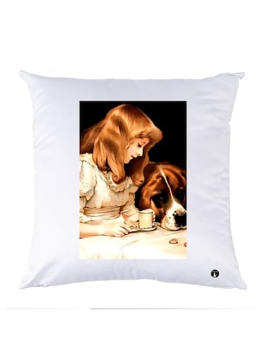 Printed Decorative Pillow Multicolour 30x30cm