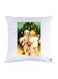 Printed Pillow Case Polyester White 30x30cm