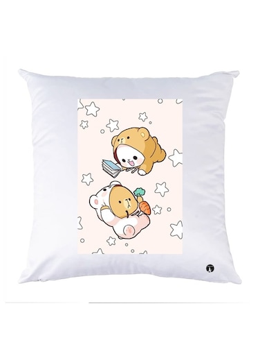 Printed Decorative Pillow Multicolour 30x30cm