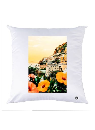 Printed Pillow polyester White 30x30cm
