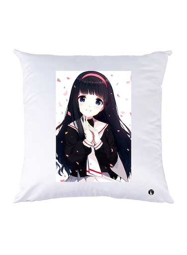 Printed Pillow polyester White 30x30cm
