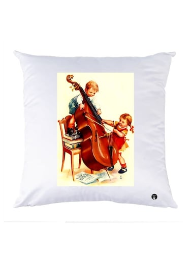 Printed Pillow polyester Multicolour 30x30cm