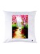 Printed Pillow Case Polyester White 30x30cm