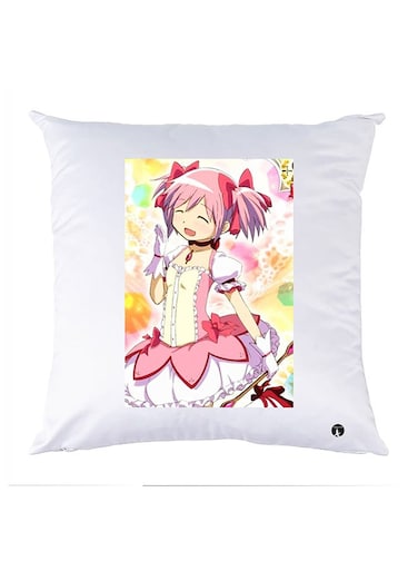 Printed Pillow Case polyester White 30x30cm