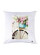 Printed Pillow Case Polyester White 30x30cm
