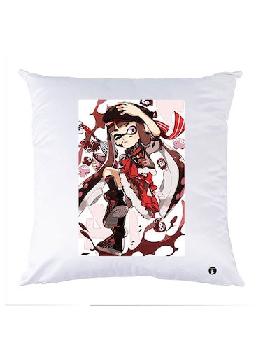 Printed Pillow polyester White 30x30cm