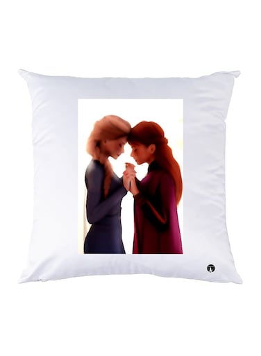 Printed Pillow polyester White 30x30cm