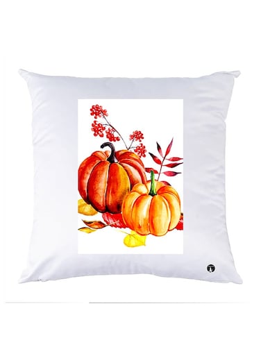 Printed Pillow Case polyester White 30x30cm